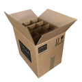 Bespoke Branded Printed Double Wall Shipping Box For 12 & 6 Wine Bottles  - 1-3 colours