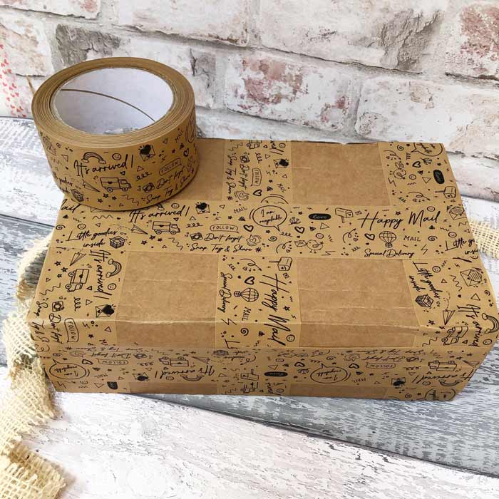 Bespoke Printed Paper Tape 50mm x 50m